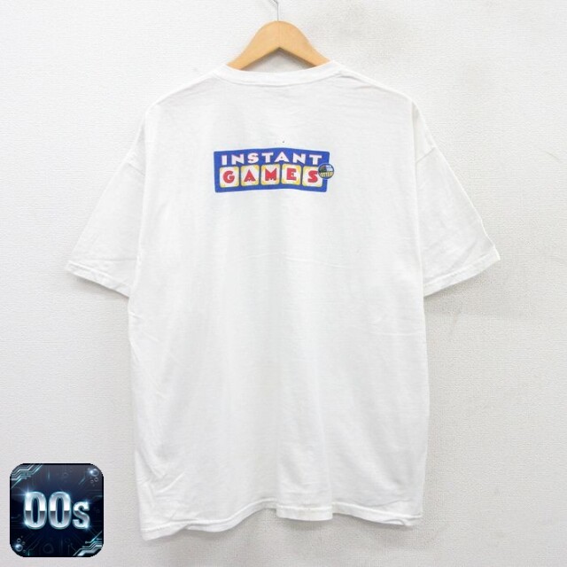 【50%OFF】00s 半袖Tシャツ INSTANT GAMES ホワイト XL | 古着