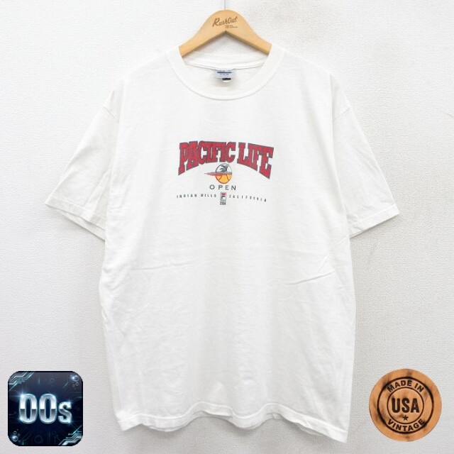 【50%OFF】フィラ 00s 半袖Tシャツ PACIFIC LIFE ホワイト XL | 古着
