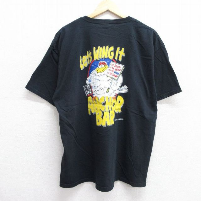 00s 半袖Tシャツ ANCHOR BAR ブラック XL | 古着