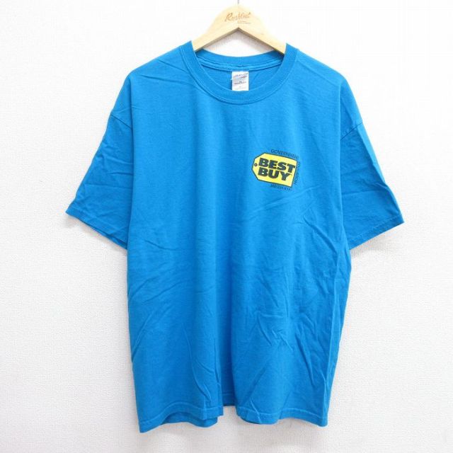 00s 半袖Tシャツ BEST BUY ライトブルー XL | 古着
