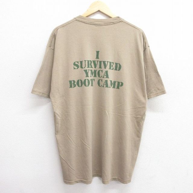 00s 半袖Tシャツ YMCA ベージュ XL | 古着