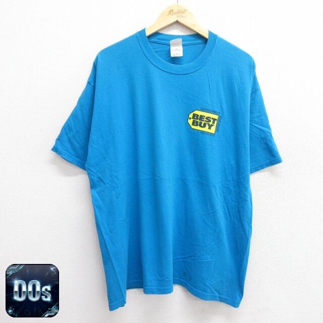 【50%OFF】00s 半袖Tシャツ BEST BUY ライトブルー XL | 古着