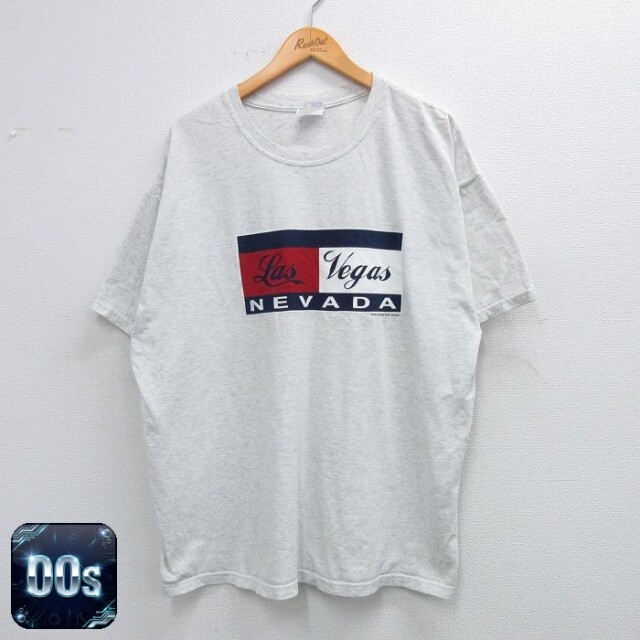 【50%OFF】ヘインズ 00s 半袖Tシャツ ラスベガス ホワイト XL | 古着