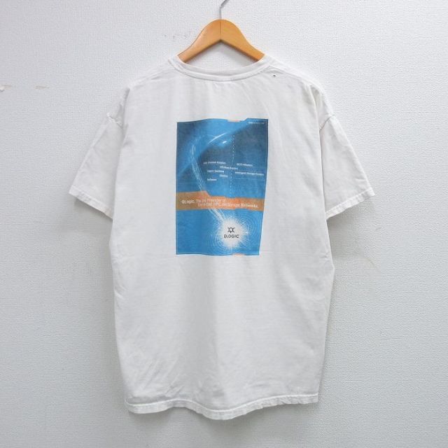 ヘインズ 00s 半袖Tシャツ QLOGIC ホワイト L | 古着