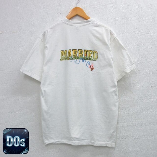 【50%OFF】00s 半袖Tシャツ MARRIED ホワイト L | 古着