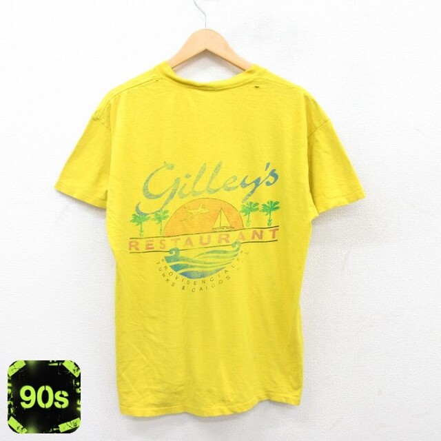【50%OFF】90s 半袖Tシャツ gilleys イエロー XL | 古着