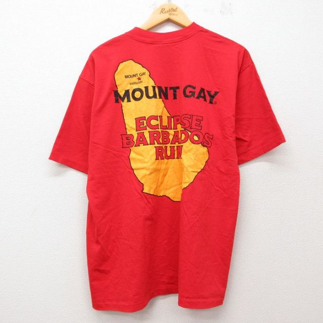 90s 半袖Tシャツ MOUNT GAY レッド XL | 古着