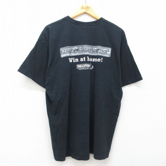 00s 半袖Tシャツ 競馬 ブラック XL | 古着