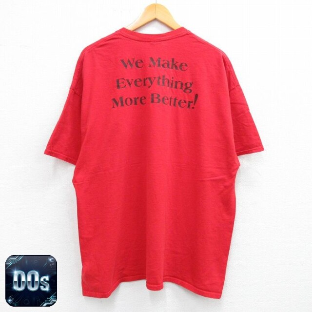 【50%OFF】00s 半袖Tシャツ クマ レッド XL | 古着