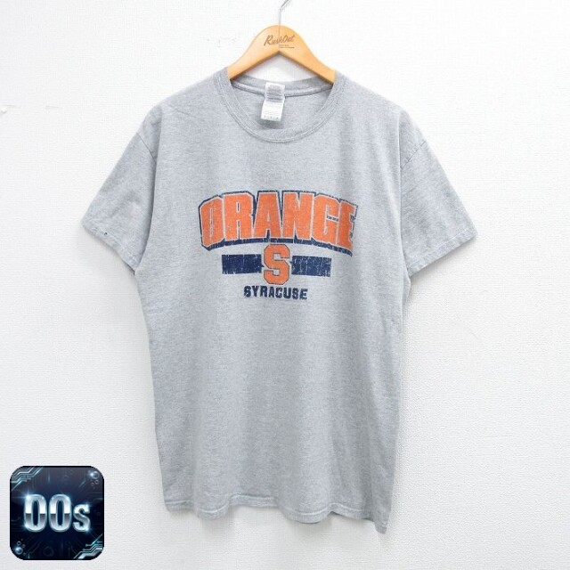 【50%OFF】00s 半袖Tシャツ シラキュースオレンジ グレー XL | 古着