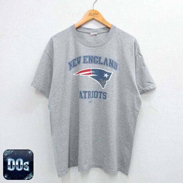 【50%OFF】00s 半袖Tシャツ NFL ニューイングランドペイトリオッツ グレー XL | 古着
