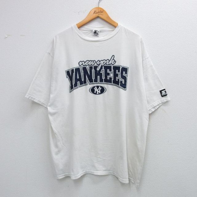 スターター 90s 半袖Tシャツ ニューヨークヤンキース ホワイト XL | 古着