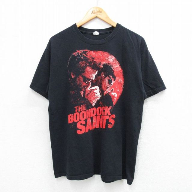 00年代初期　処刑人　ムービーTシャツ　ヴィンテージ　黒　DELTA 古着通販 L☆古着 半袖 ビンテージ Tシャツ メンズ 00年代 00s 映画