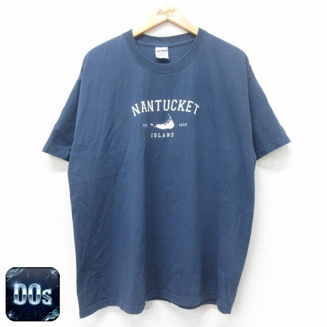 00s 半袖Tシャツ NANTUCKET ネイビー XL | 古着