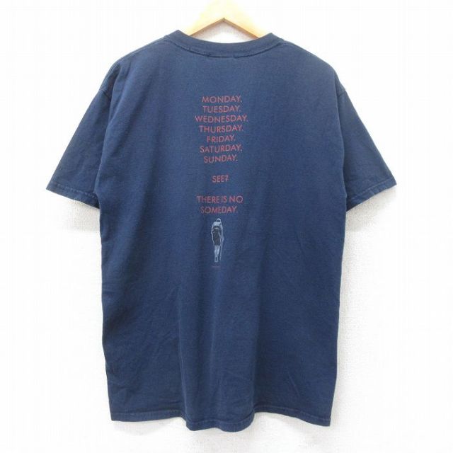 L★古着 半袖 ビンテージ Tシャツ メンズ 00年代 00s Appalachian Trail コットン クルーネック 紺 ネイビー 【spe】 25jul08 中古