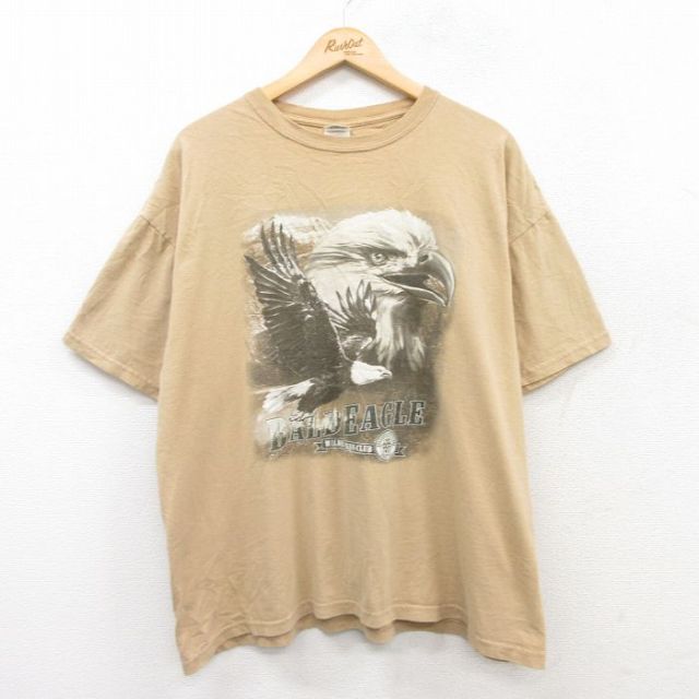 00s 半袖Tシャツ 鳥 ベージュ XL | 古着