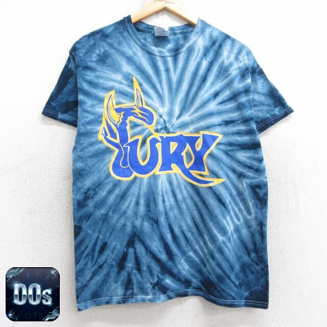 【50%OFF】00s 半袖Tシャツ SURY 21 ネイビータイダイ M | 古着