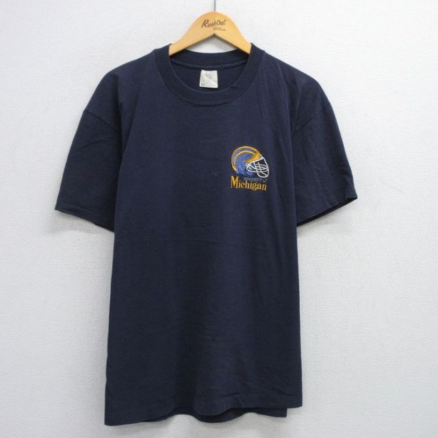 ミシガン 80s 半袖Tシャツ ネイビー XL | 古着