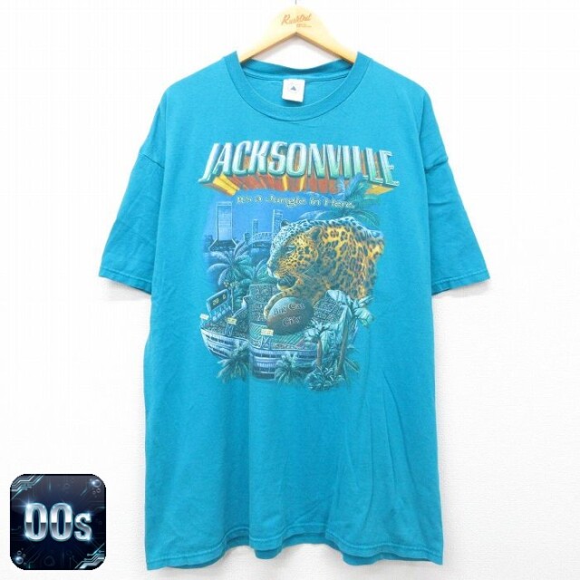 【50%OFF】00s 半袖Tシャツ JACKSONVILLE ライトブルー XL | 古着