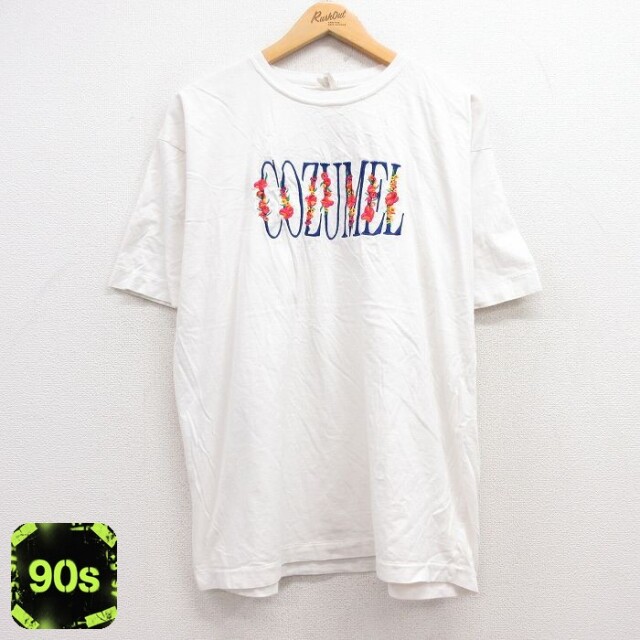 【50%OFF】90s 半袖Tシャツ コスメル ホワイト XL | 古着