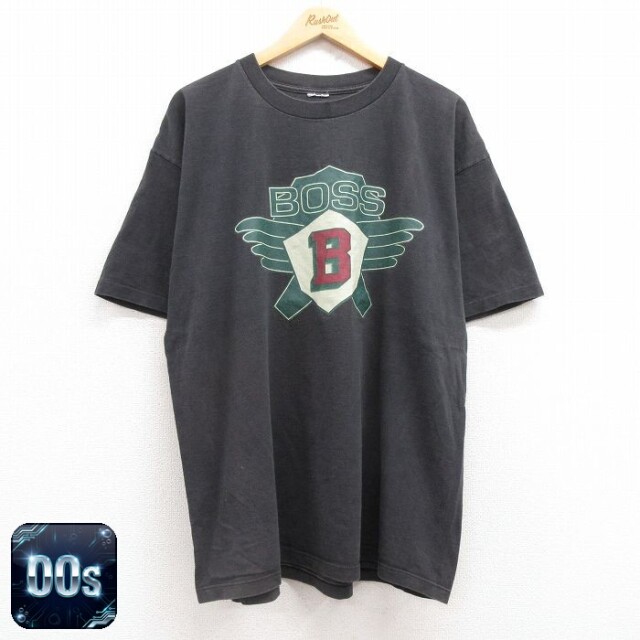 【50%OFF】ボス 00s 半袖Tシャツ BOSS ブラック XL | 古着