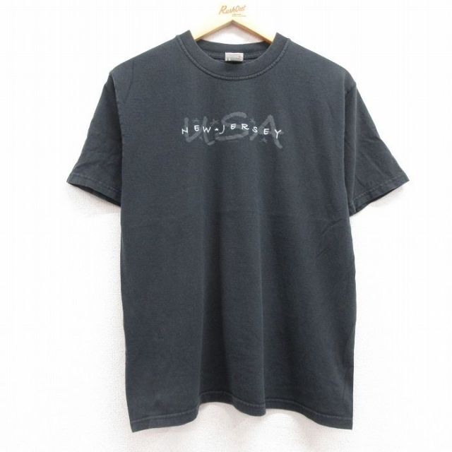 00s 半袖Tシャツ ニュージャージー ブラック L | 古着
