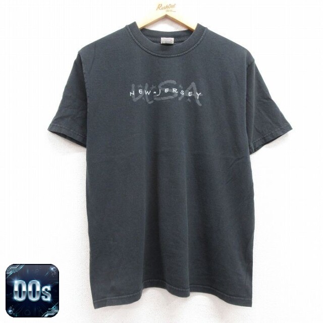 【50%OFF】00s 半袖Tシャツ ニュージャージー ブラック L | 古着