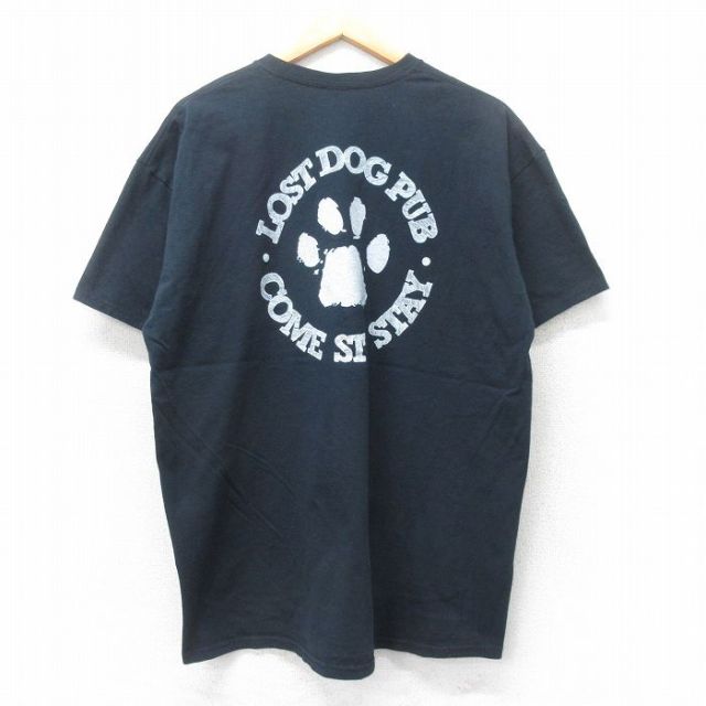00s 半袖Tシャツ DOG PUB ブラック XL | 古着