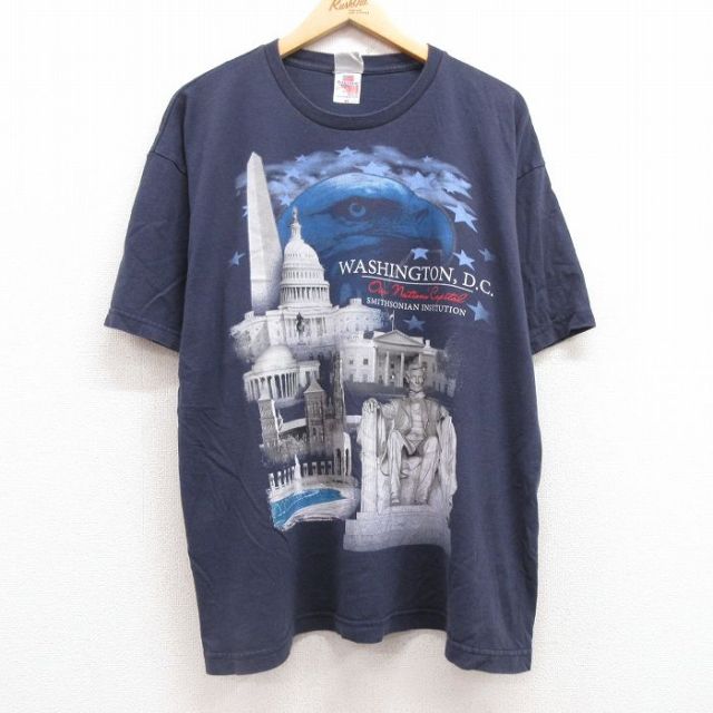 00s 半袖Tシャツ ワシントンDC ネイビー XL | 古着