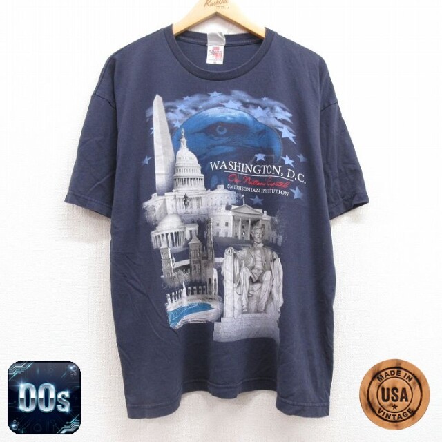 【50%OFF】00s 半袖Tシャツ ワシントンDC ネイビー XL | 古着