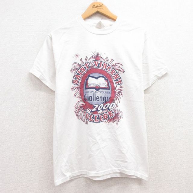 ジャージーズ 00s 半袖Tシャツ セントヴィンセント カレッジ ホワイト M | 古着