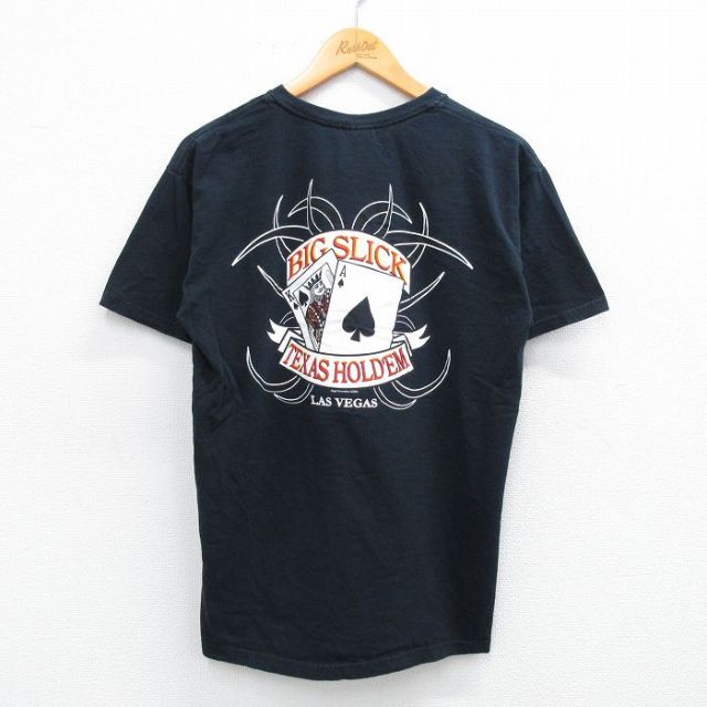 トランプ 00s 半袖Tシャツ BIG SLICK ブラック M | 古着