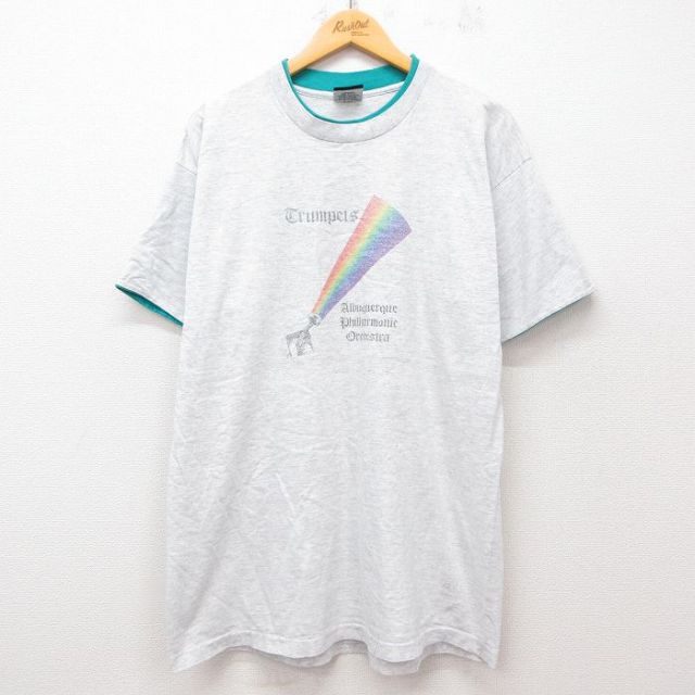 90s 半袖Tシャツ フィルハーモニーオーケストラ グレー XL | 古着