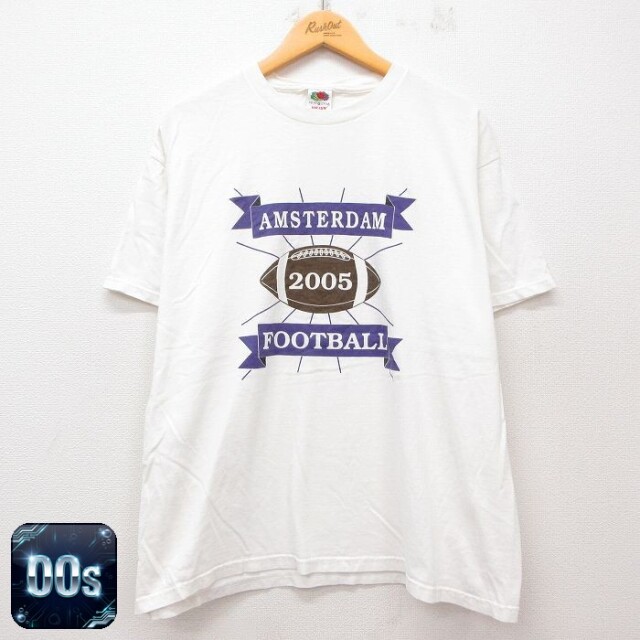 【50%OFF】フルーツオブザルーム 00s 半袖Tシャツ アムステルダム ホワイト XL | 古着