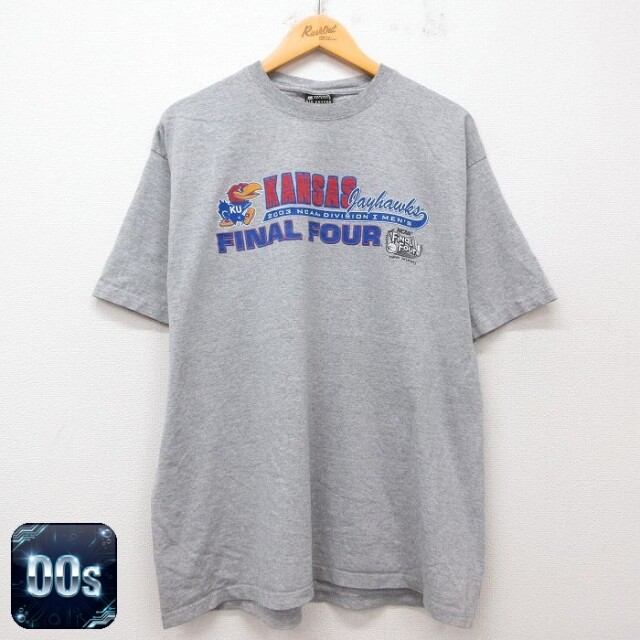 【50%OFF】00s 半袖Tシャツ カンザスシティジェイホークス グレー XL | 古着