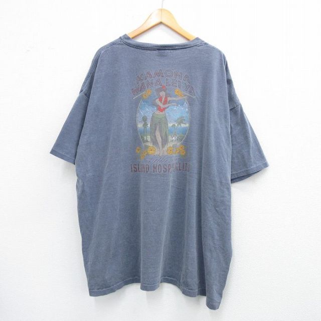 ビッグドッグス 00s 半袖Tシャツ フラガール ネイビー XL | 古着