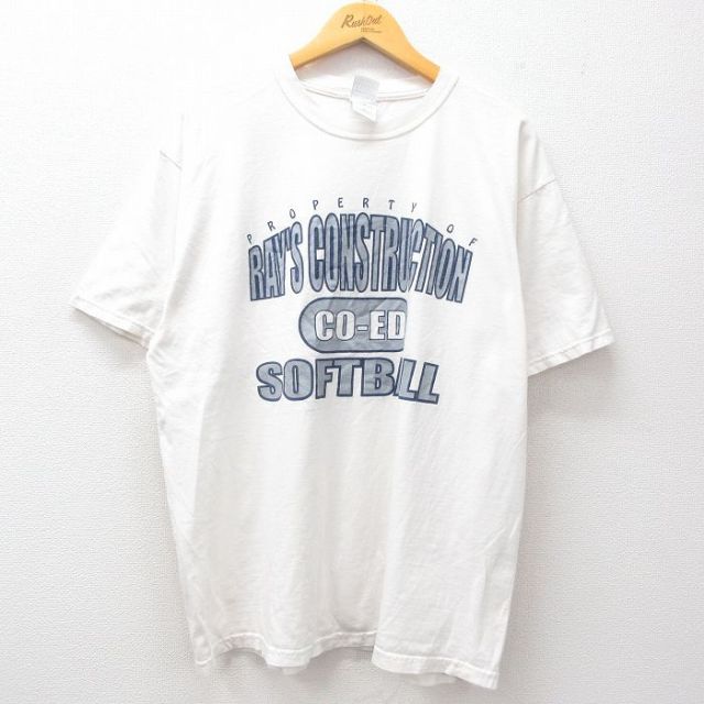 【50%OFF】ソフトボール 半袖Tシャツ RAYS ホワイト XL | 古着