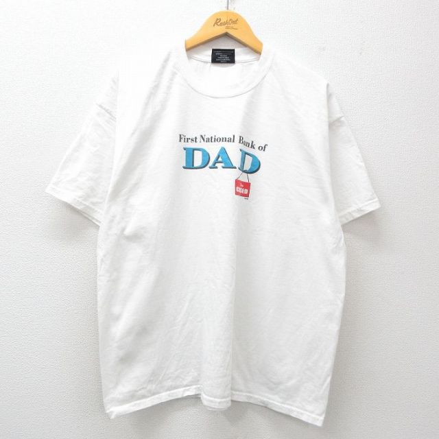 00s 半袖Tシャツ DAD ホワイト XL | 古着