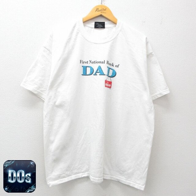 【50%OFF】00s 半袖Tシャツ DAD ホワイト XL | 古着