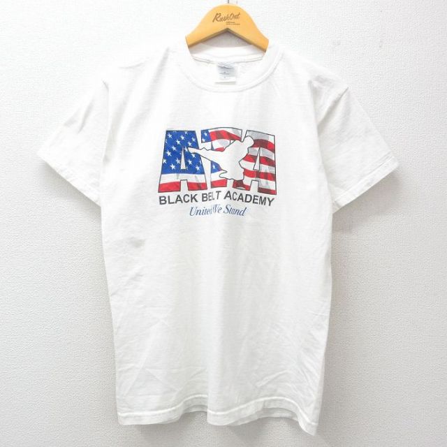 ATA 00s 半袖Tシャツ 空手 星条旗 ホワイト M | 古着