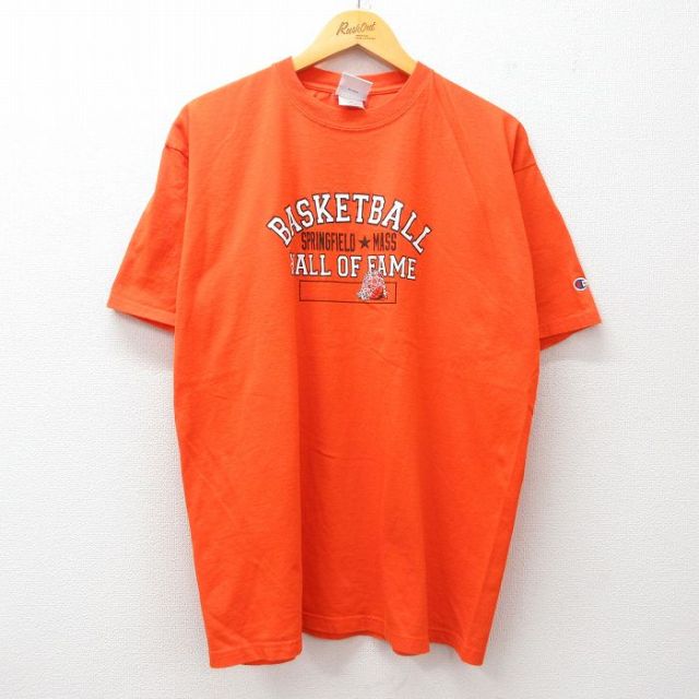 【50%OFF】チャンピオン 00s 半袖Tシャツ バスケットボール オレンジ XL | 古着