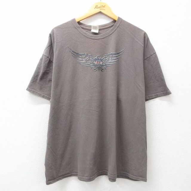 00s 半袖Tシャツ 羽 グレー XL | 古着
