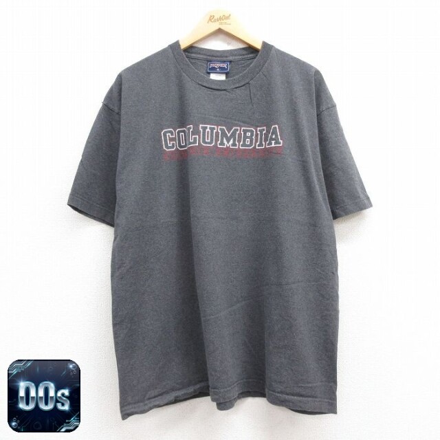 【50%OFF】ジャンスポーツ 00s 半袖Tシャツ コロンビア グレー XL | 古着