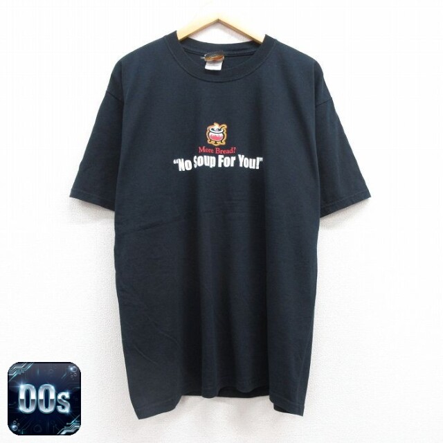 00s 半袖Tシャツ Soup man ブラック XL | 古着