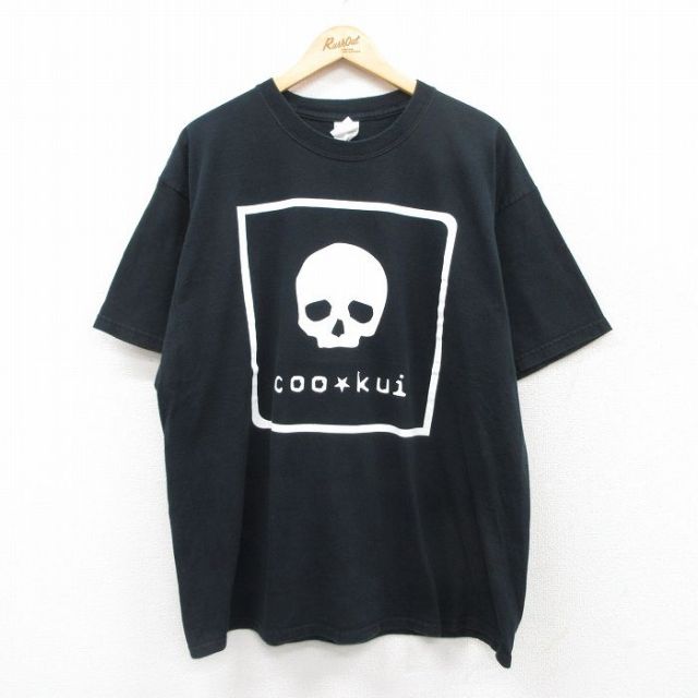 00s 半袖Tシャツ スカル ブラック XL | 古着