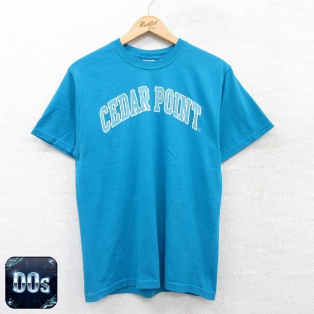 ジャージーズ 00s 半袖Tシャツ CEDAR POINT ライトブルー M | 古着
