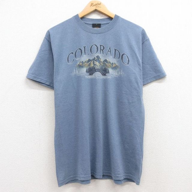 00s 半袖Tシャツ コロラド ネイビー L | 古着
