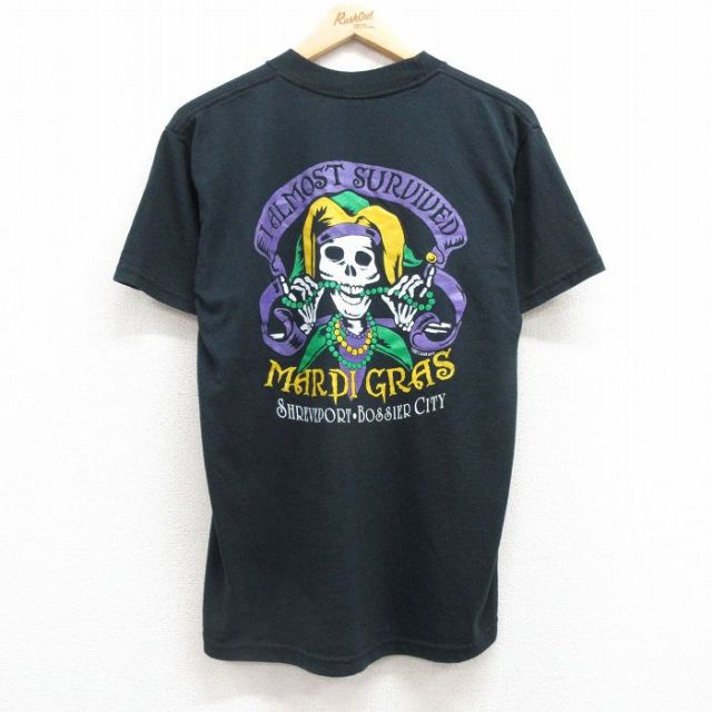 ジャージーズ 00s 半袖Tシャツ マルディグラ ブラック M | 古着