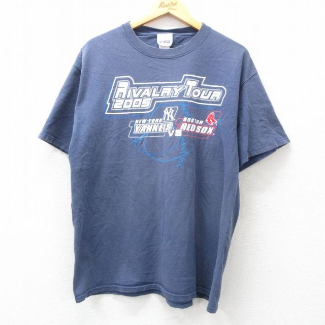 00s 半袖Tシャツ ボストンレッドソックス ネイビー XL | 古着