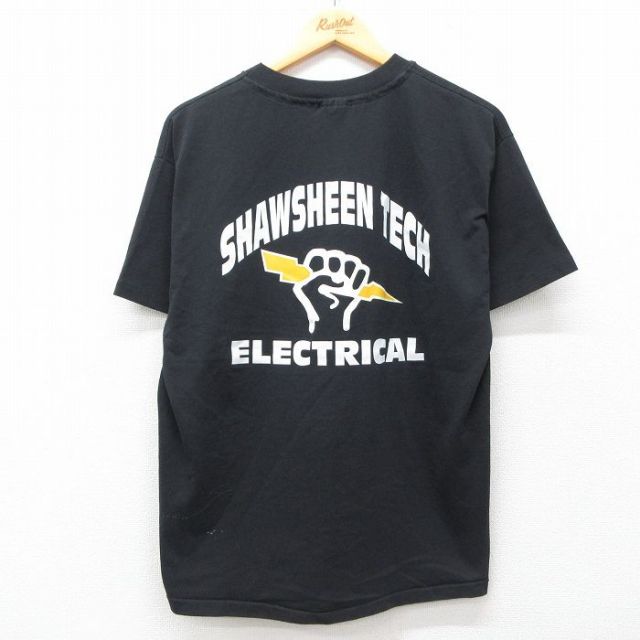 ヘインズ 90s 半袖Tシャツ ELECTRICAL ブラック L | 古着